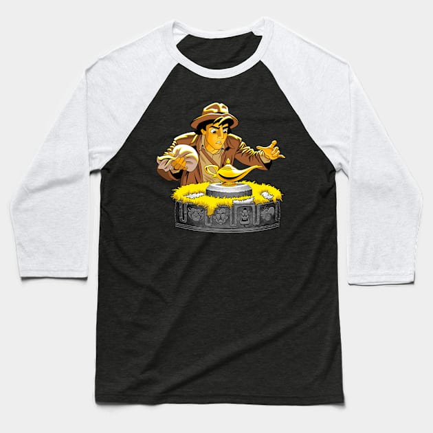 Raiders of the lost lamp Baseball T-Shirt by CoinboxTees